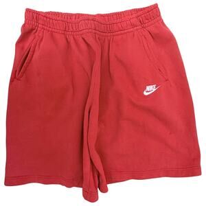 Nike Fleece Athletic Shorts Mens XL Red Athletic Lounge Pants